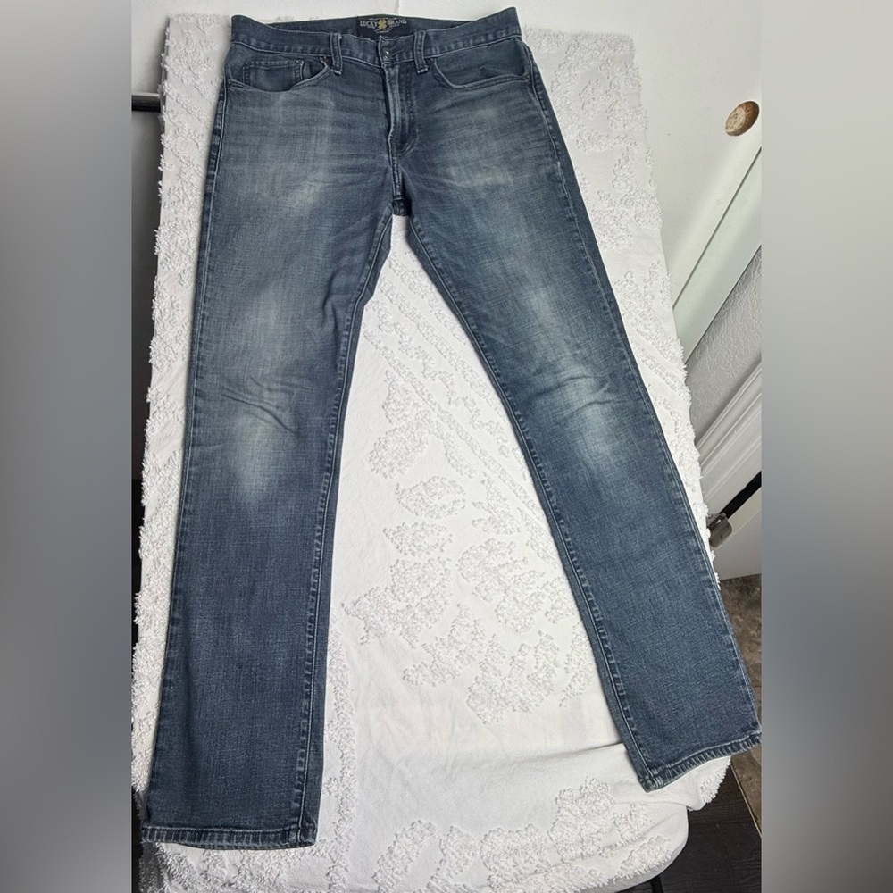 Lucky Brand Jeans 121 Heritage Slim 30X32 Men's Denim Jeans Medium Wash
